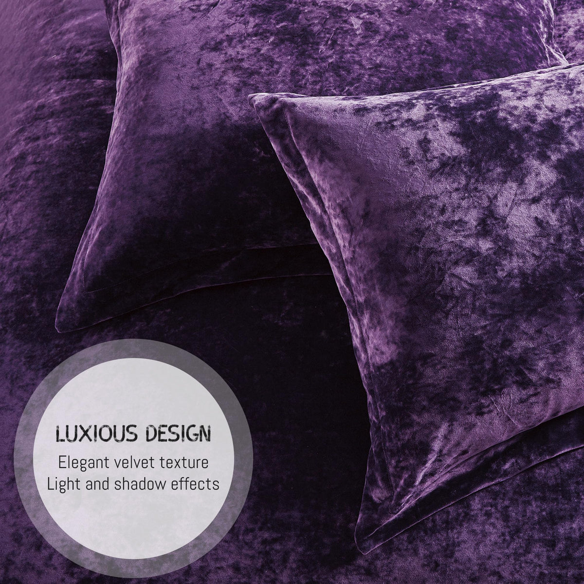 Luxury Velvet Queen Size Comforter Set