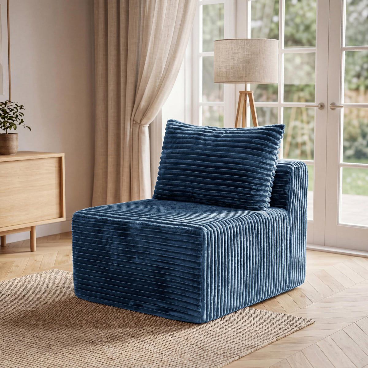 118" Modular Sectional Sofa with Chaise&Ottoman