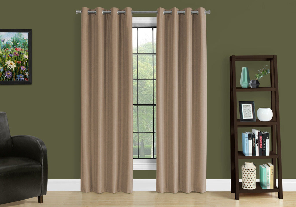 Contemporary Room-Darkening Grommet Curtain Panels — Set of 2