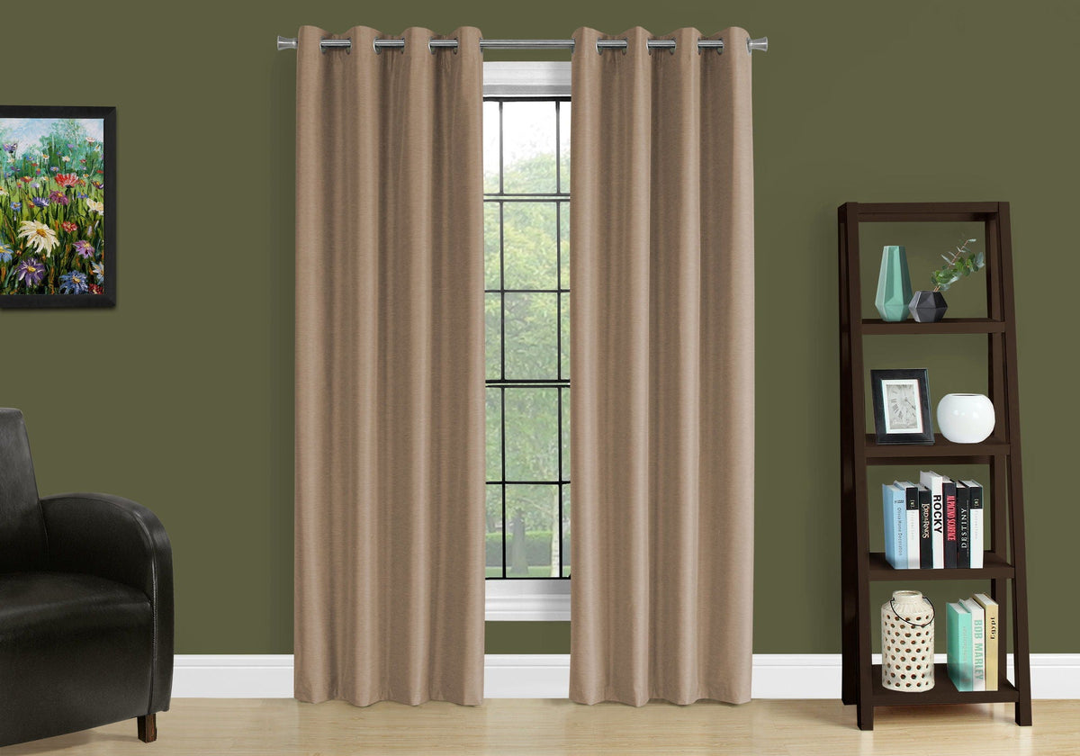 Contemporary Room-Darkening Grommet Curtain Panels — Set of 2