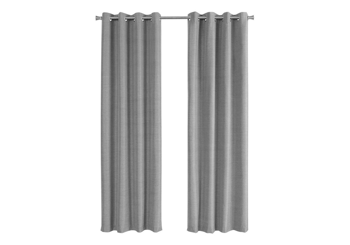 Contemporary Room-Darkening Grommet Curtain Panels — Set of 2