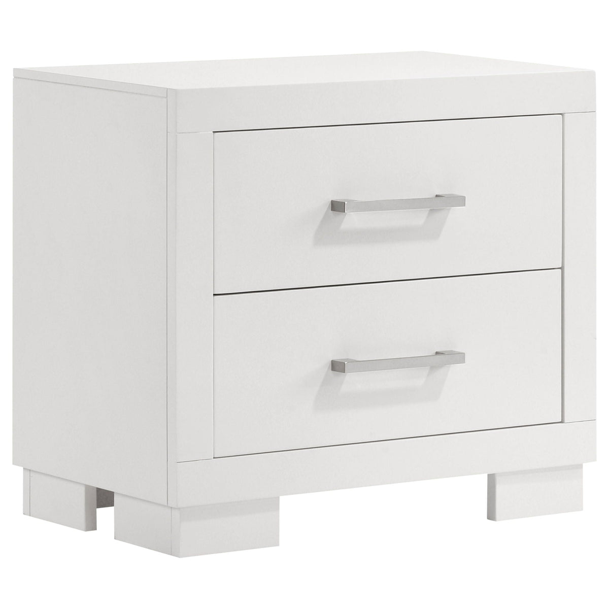 Jessica Snow White Six-Piece Queen LED Bedroom Set