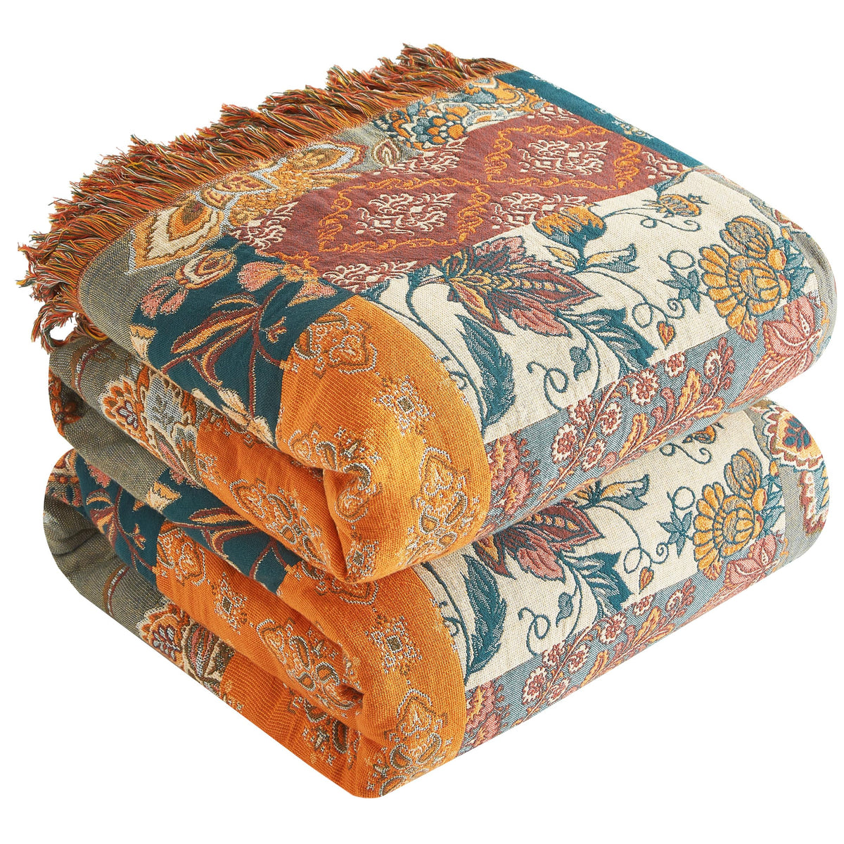 Boho Cotton Throw Blanket