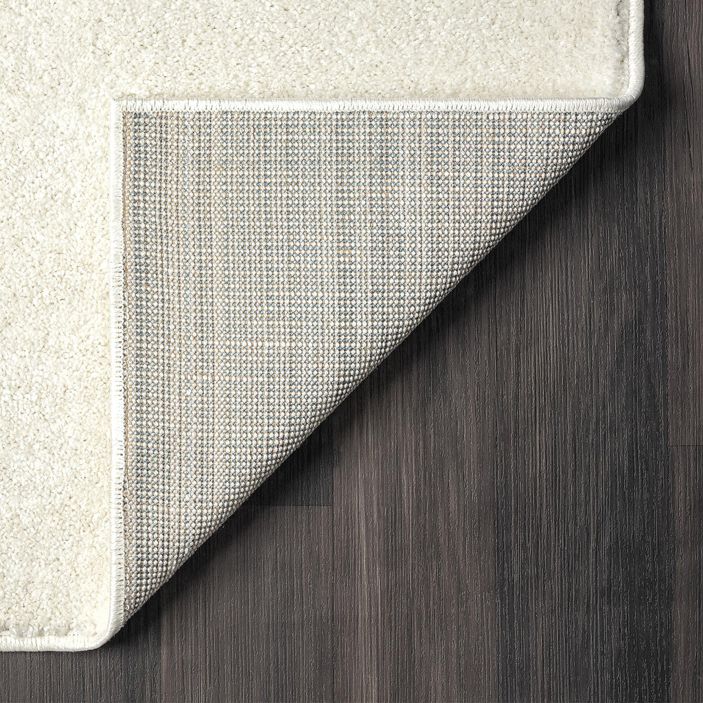 Abani Deco Collection Area Rug - Cream Minimalist Geometric Design - 8'11" x