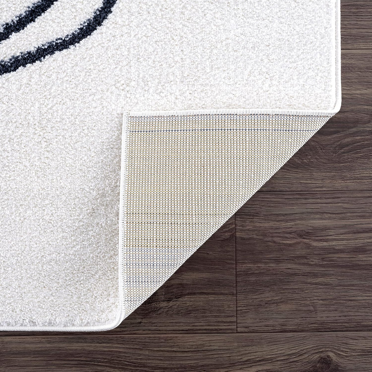 Abani Deco Collection Area Rug - Cream Minimalist Geometric Design - 8'11" x