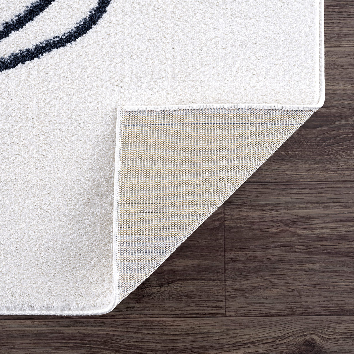 Abani Deco Collection Area Rug - Cream Minimalist Geometric Design - 8'11" x