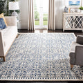 SAFAVIEH Cambridge Wool Area Rug 8'x10', Navy Blue & Ivory CAM123G