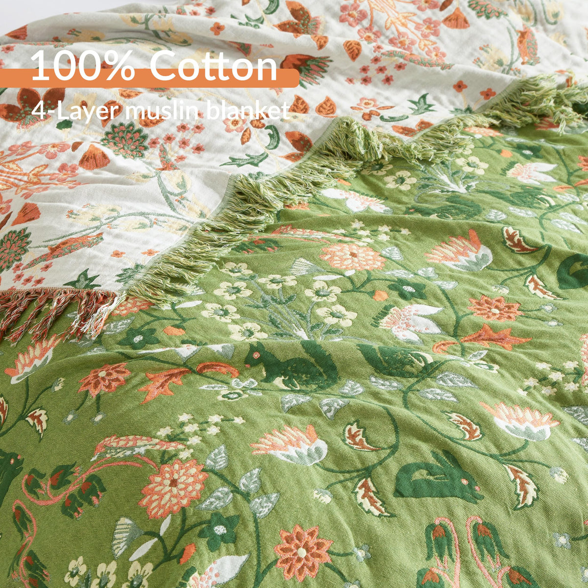 Boho Cotton Throw Blanket