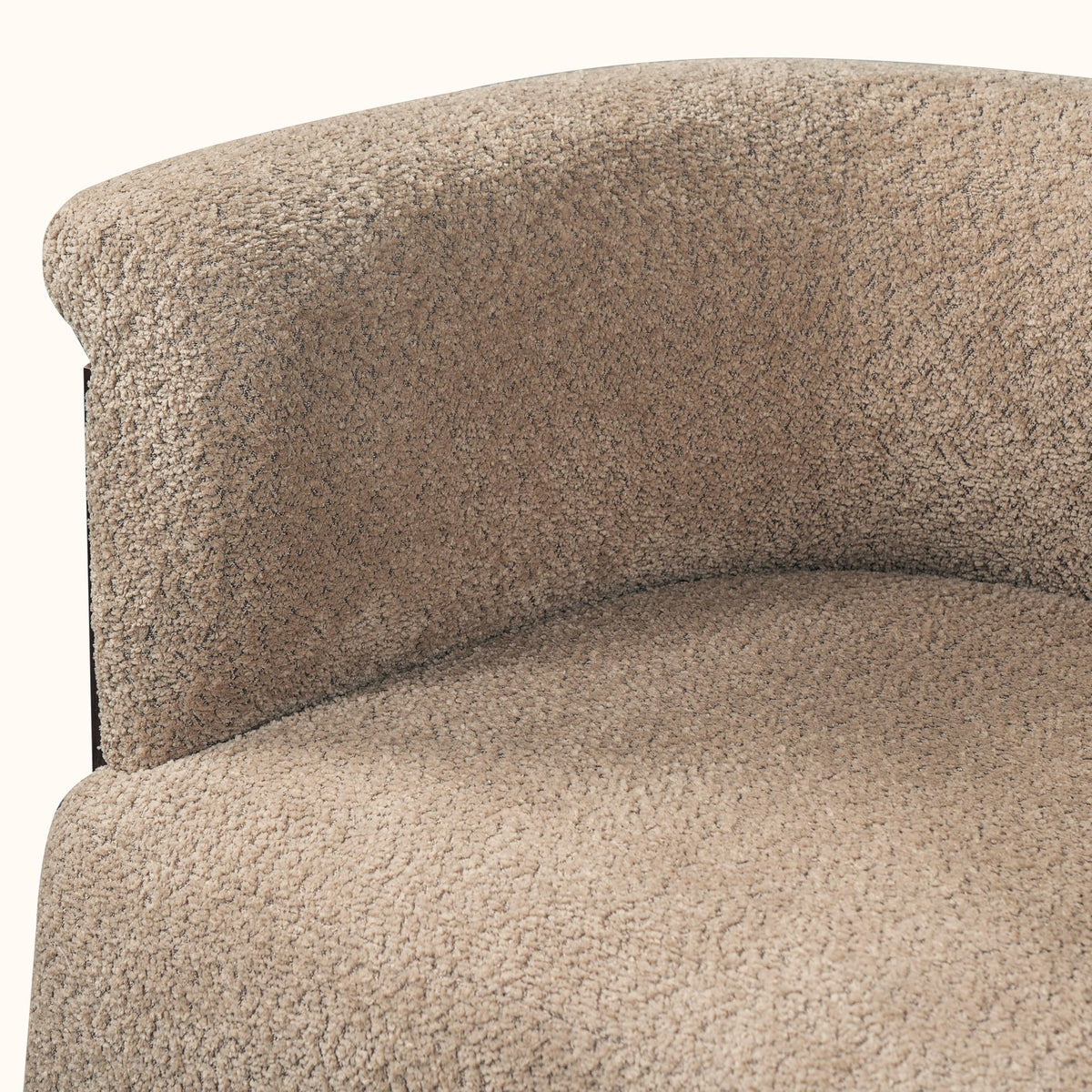 Merax 28.7'' Mid-Century Modern Boucle Accent Chair with Solid Wood Frame
