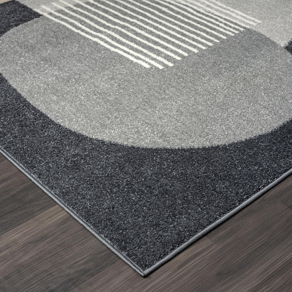 Abani Deco Collection Area Rug - Cream Minimalist Geometric Design - 8'11" x