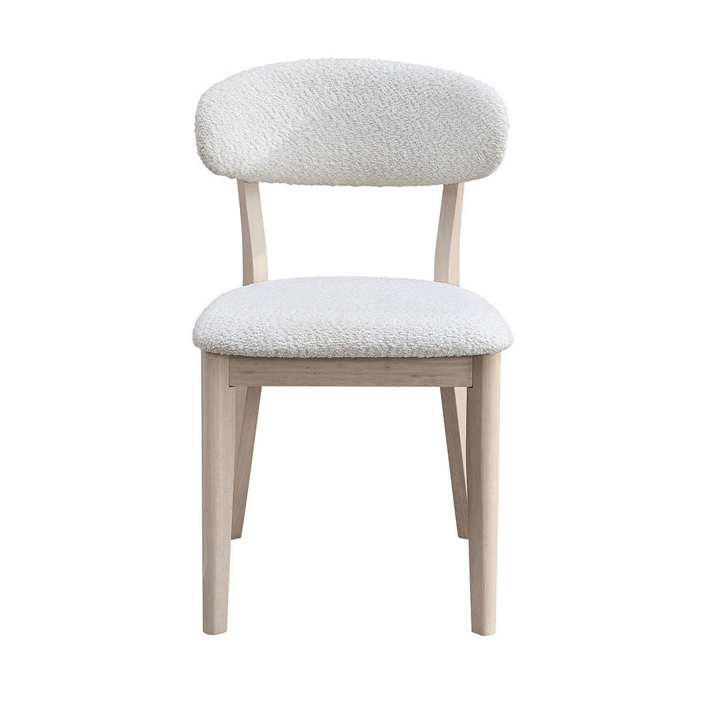 Scandinavian Dining Set with Upholstered Chairs