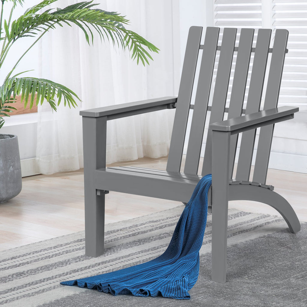 Acacia Wood Adirondack Lounge Chair