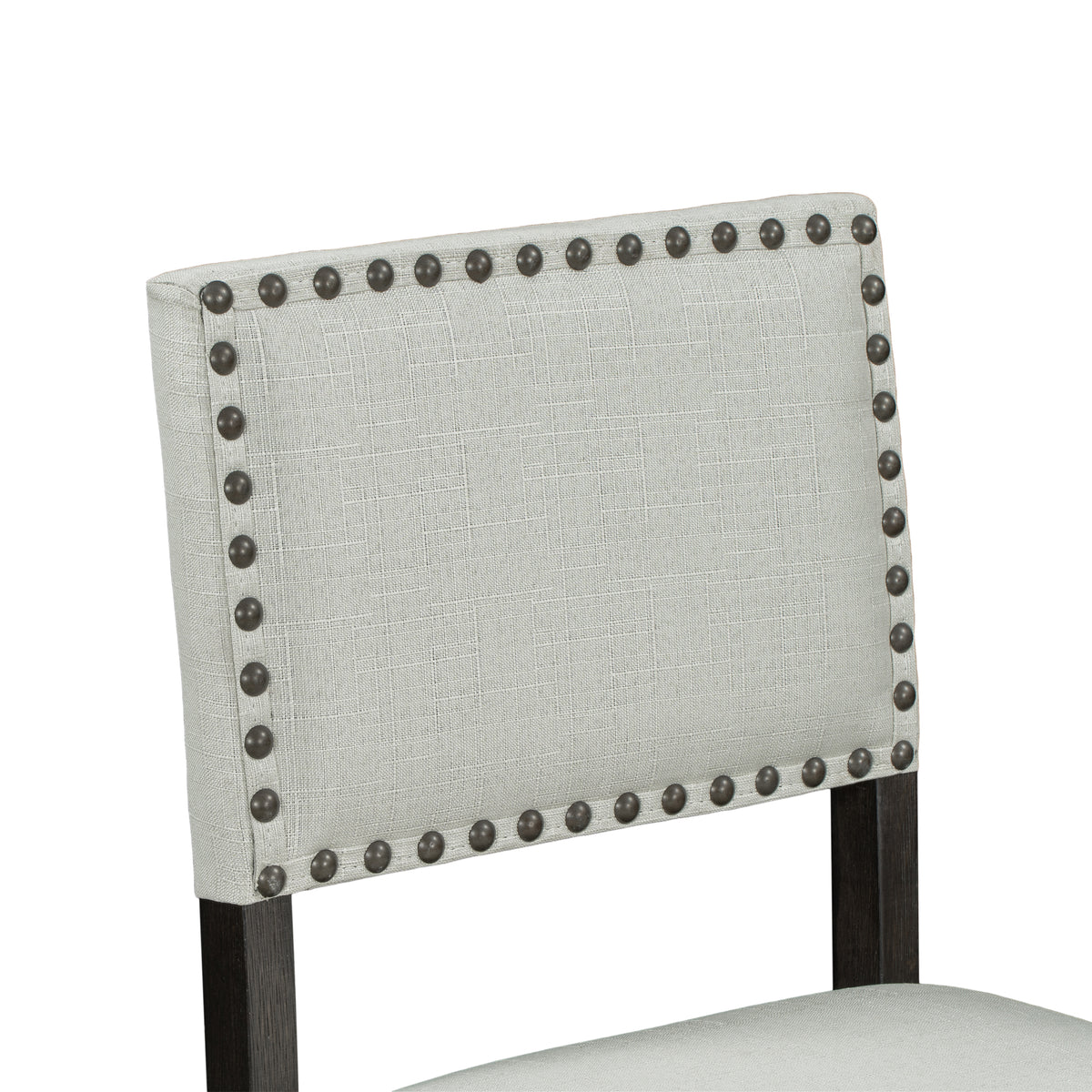 Espresso & Beige Counter-Height Dining Set