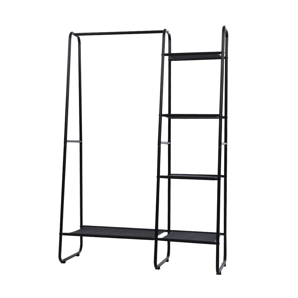 Portable Garment Rack with Storage Shelf