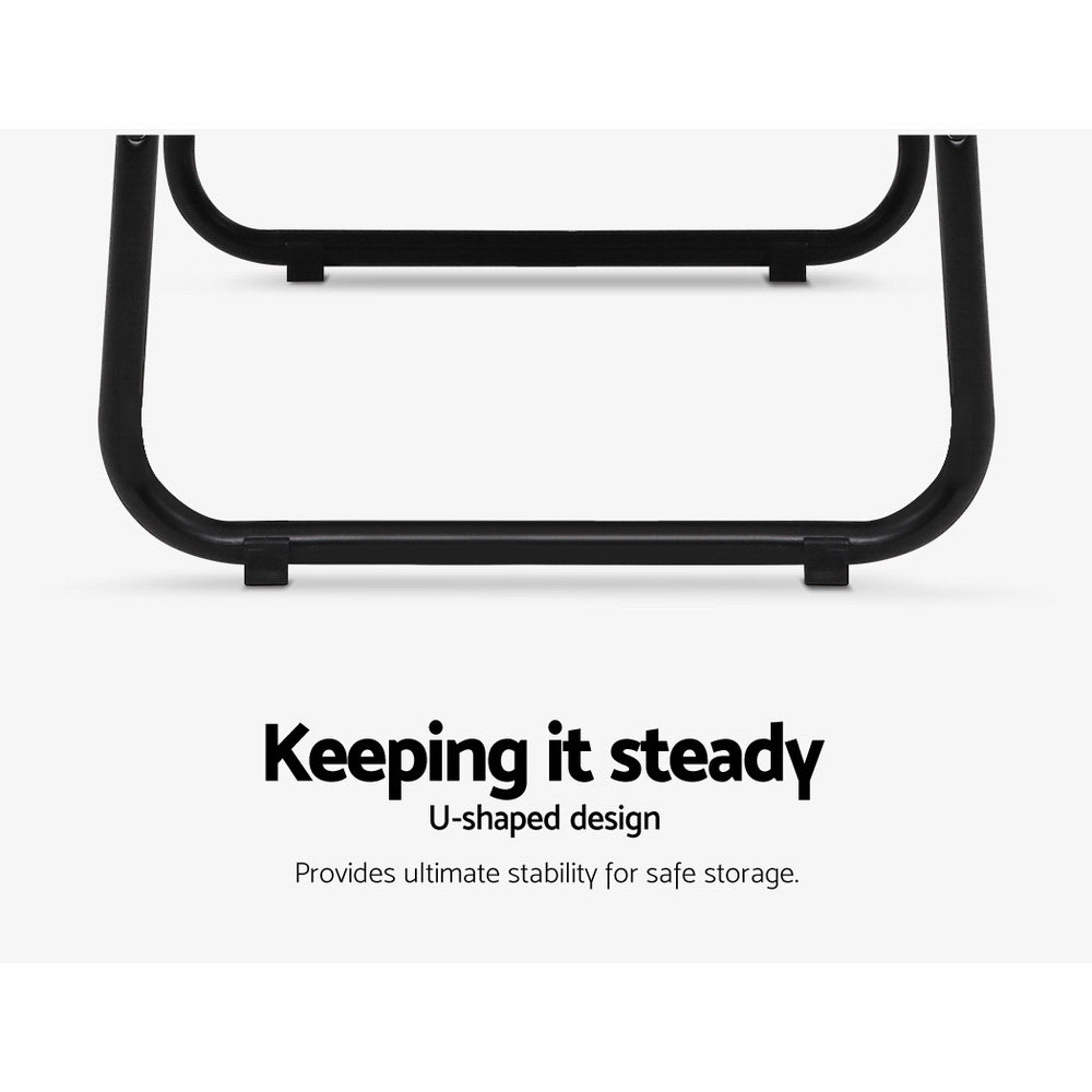 Portable Garment Rack with Storage Shelf