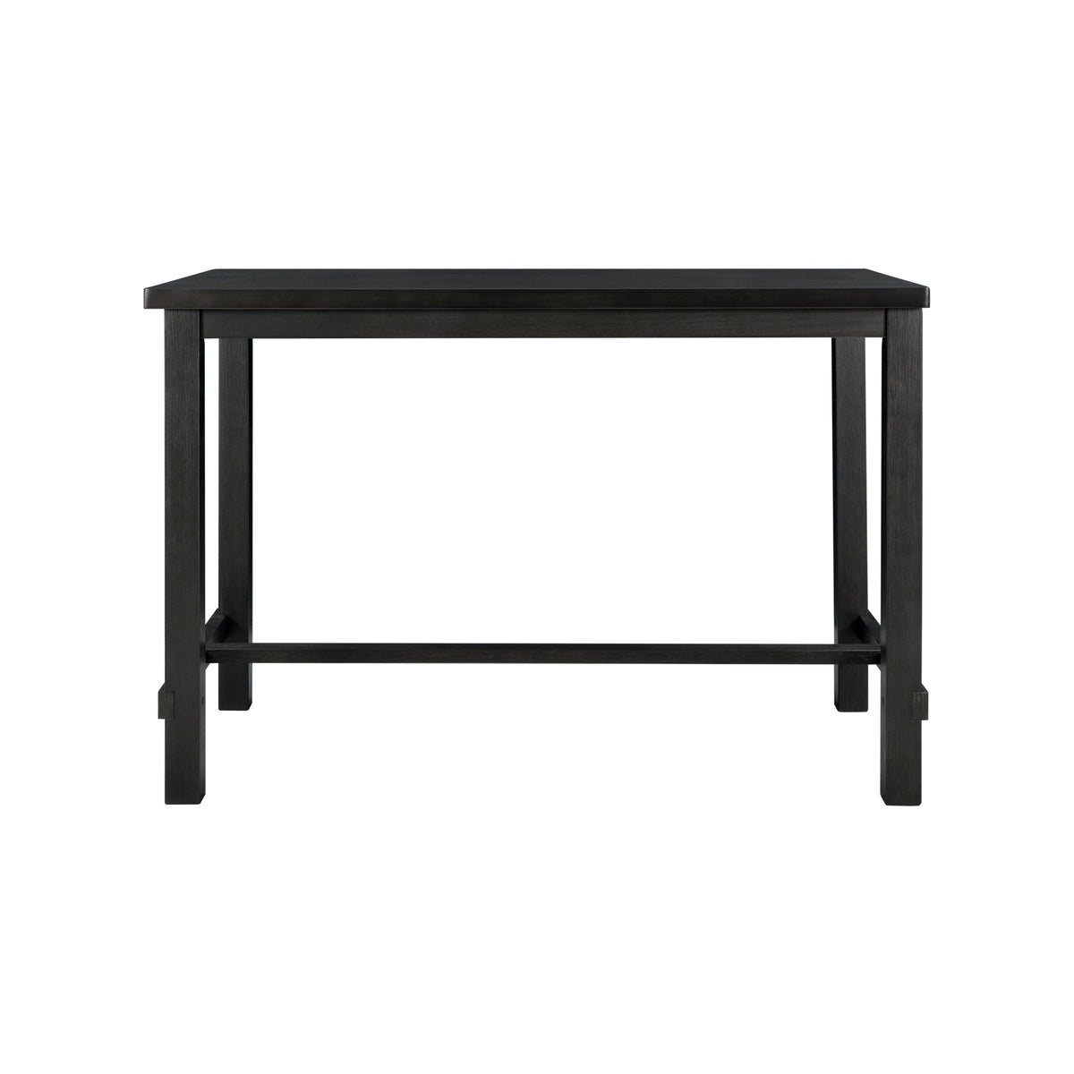 Espresso & Beige Counter-Height Dining Set
