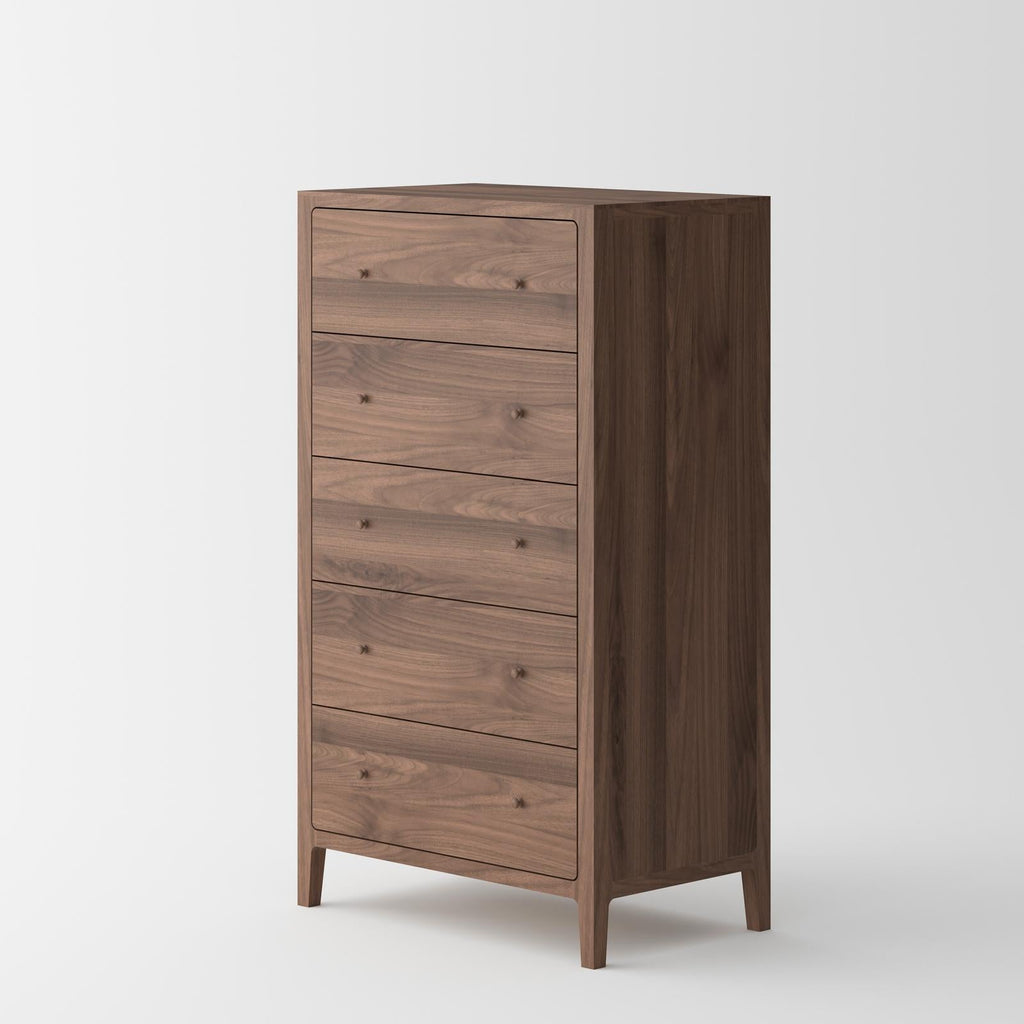 Isabella Black American Walnut Mid-Century Bedroom Set