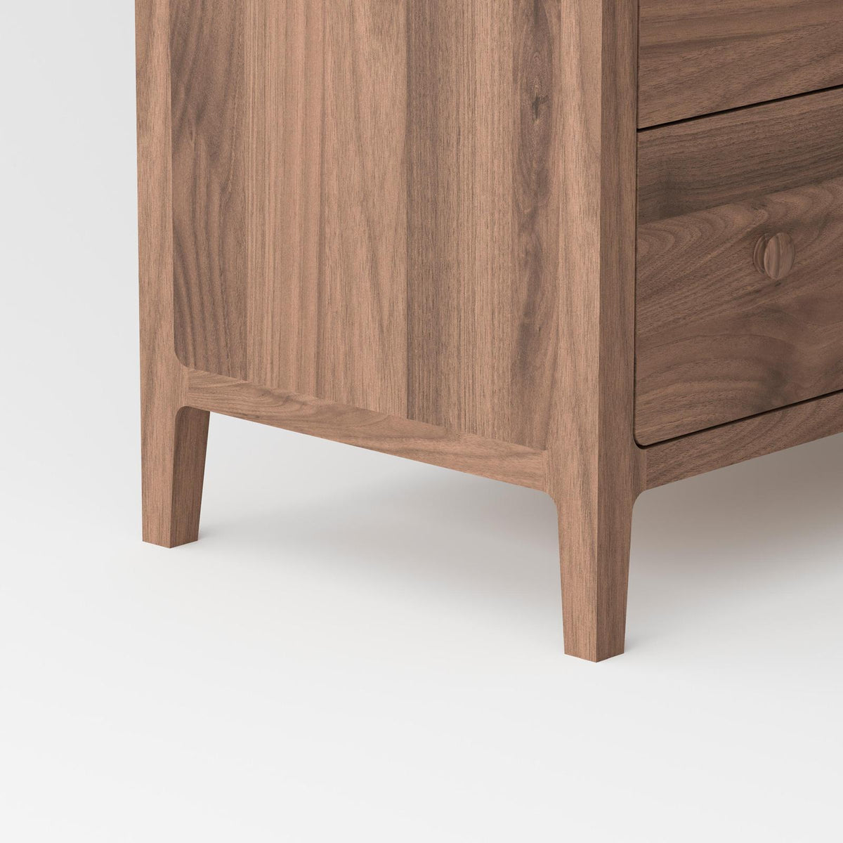 Isabella Black American Walnut Mid-Century Bedroom Set