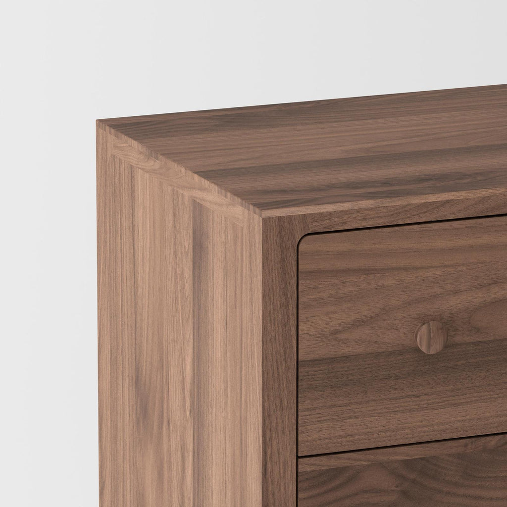 Isabella Black American Walnut Mid-Century Bedroom Set
