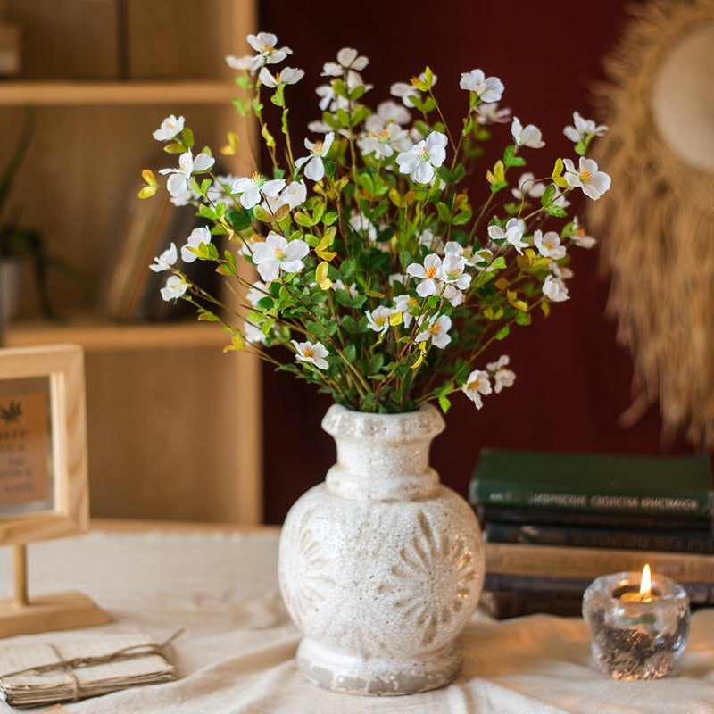 20-Inch Faux Silk Gaura Flower Stem