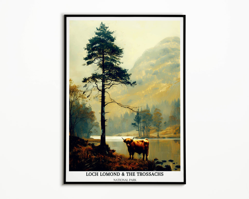 Loch Lomond & The Trossachs National Park Poster - Scottish Highlands -Cairngorms -