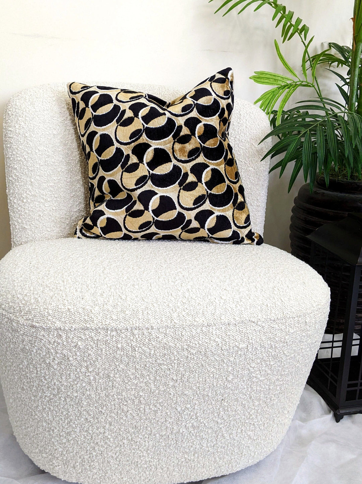 Geometric Eclipse Pillow Cover