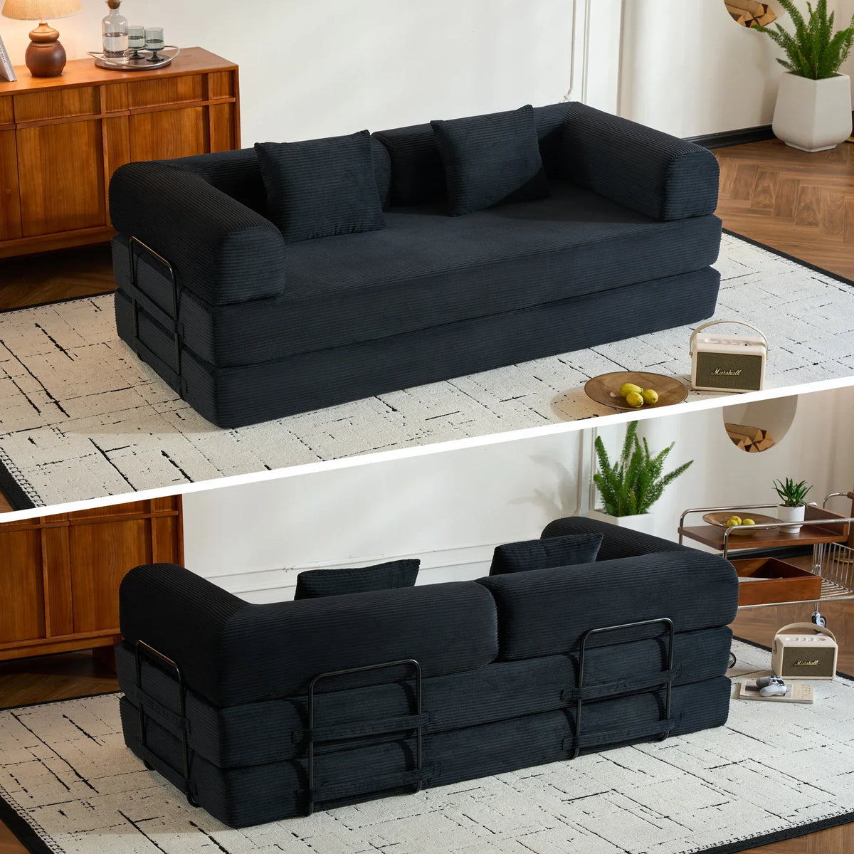 79" Folding Convertible Sofa Bed