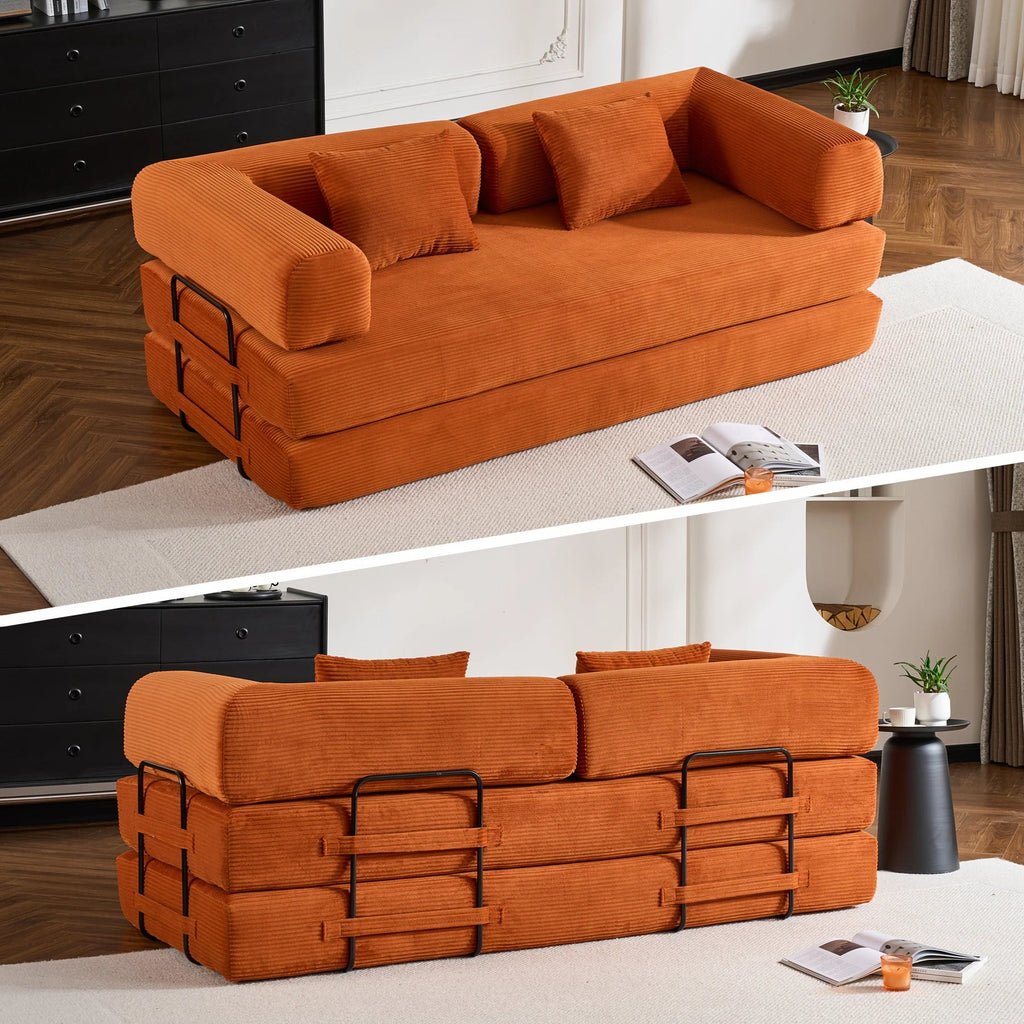 79" Folding Convertible Sofa Bed