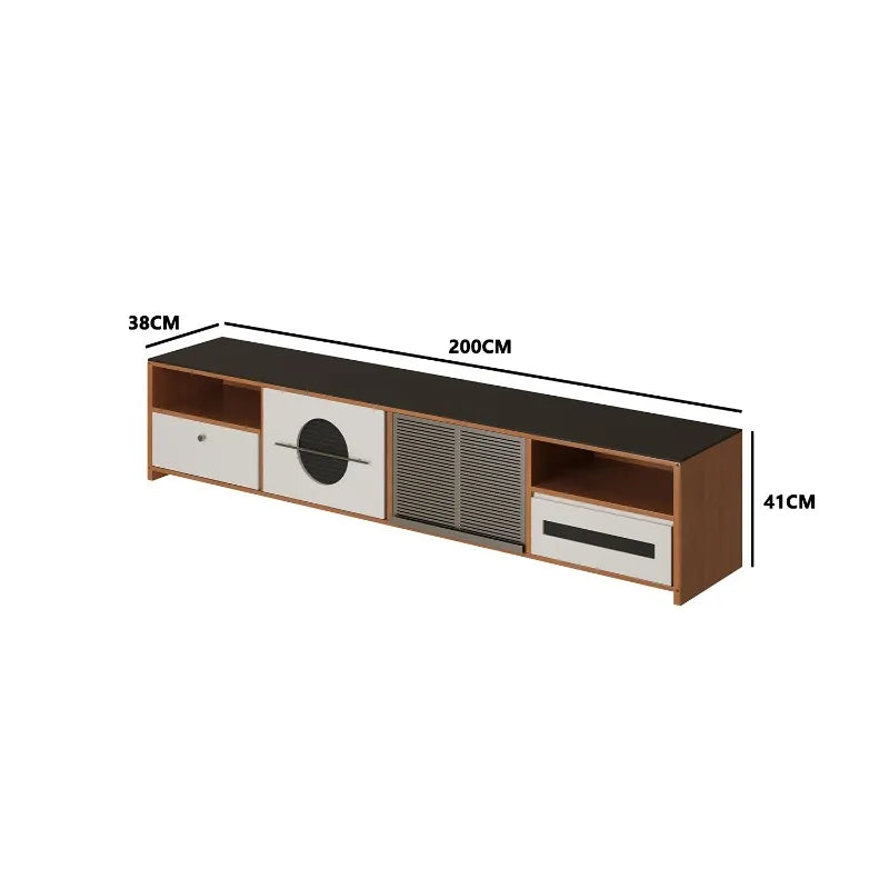Nordic 200 cm TV Stand & Display Shelf