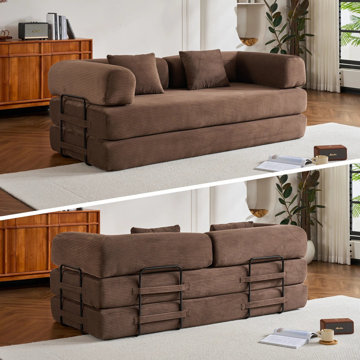 79" Folding Convertible Sofa Bed