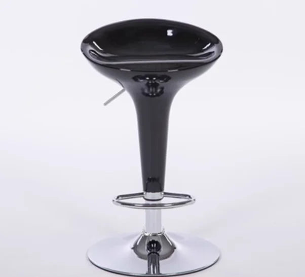 Adjustable Height Swivel Bar Stool Counter Chair PU Leather Backrest Footrest