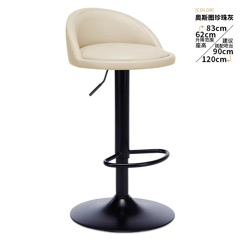 Vintage Swivel High Kitchen Island Counter Stools Chairs Velvet Padded Home Bar