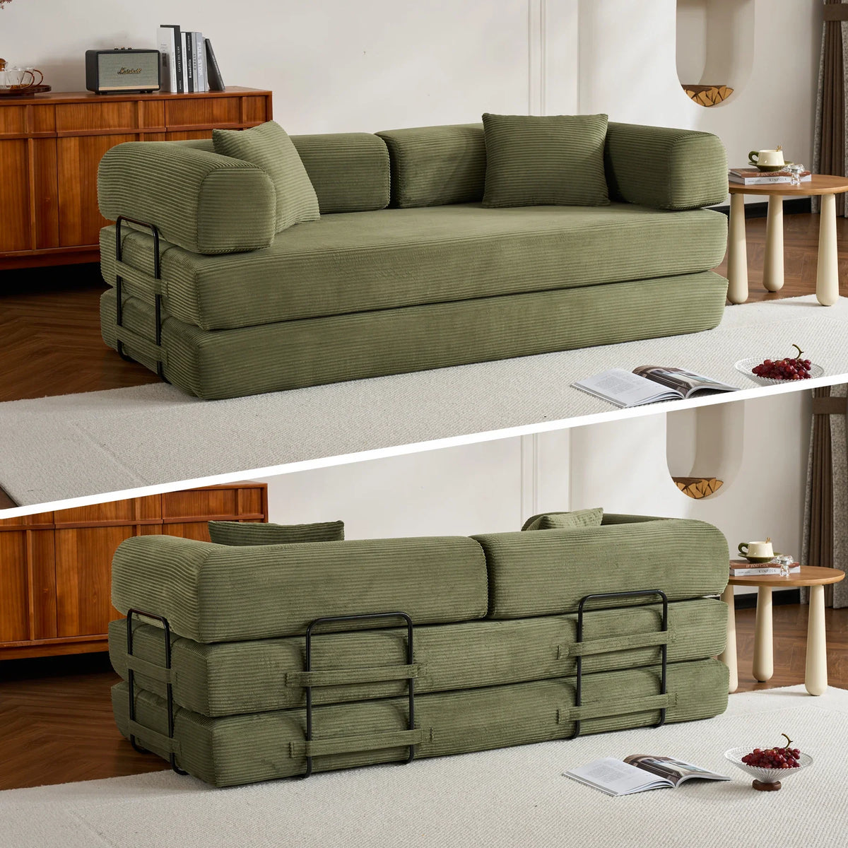 79" Folding Convertible Sofa Bed