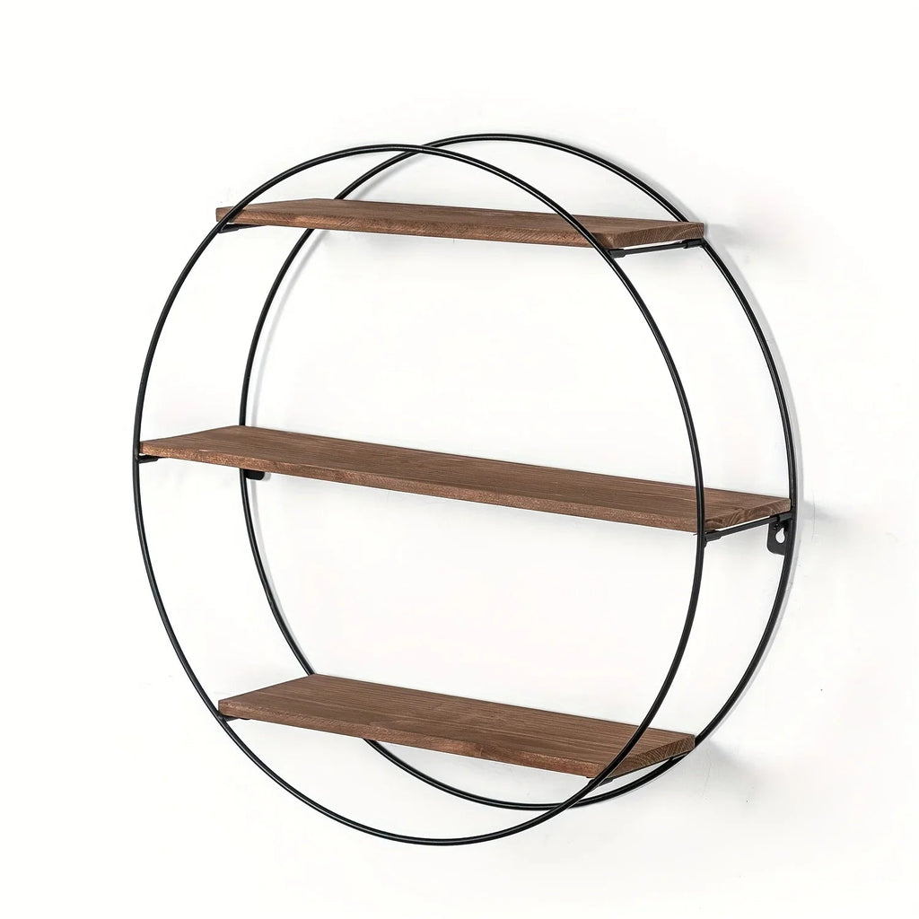 3-Tier Floating Wood Wall Shelf