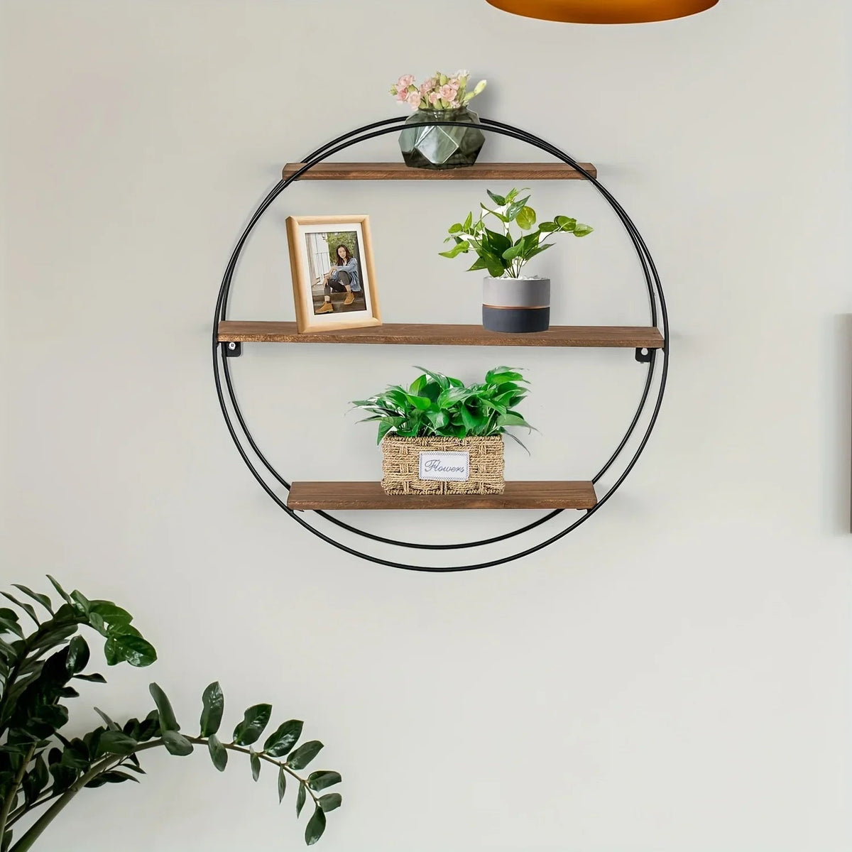 3-Tier Floating Wood Wall Shelf