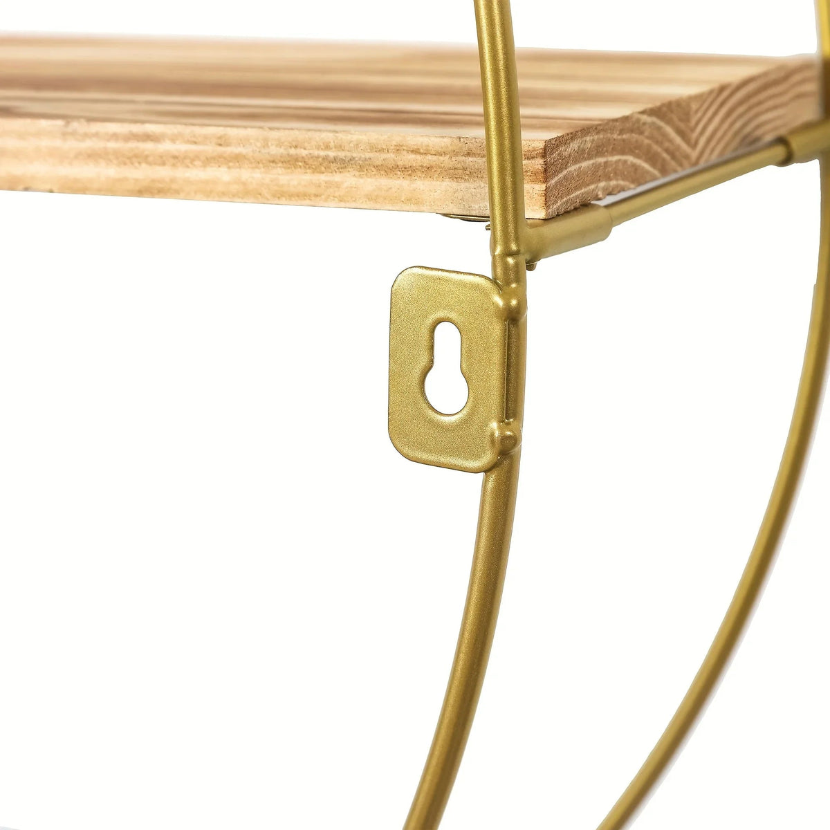 3-Tier Floating Wood Wall Shelf