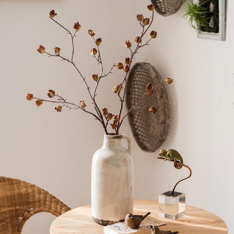 35.4-Inch Faux Silk Hibiscus Stem