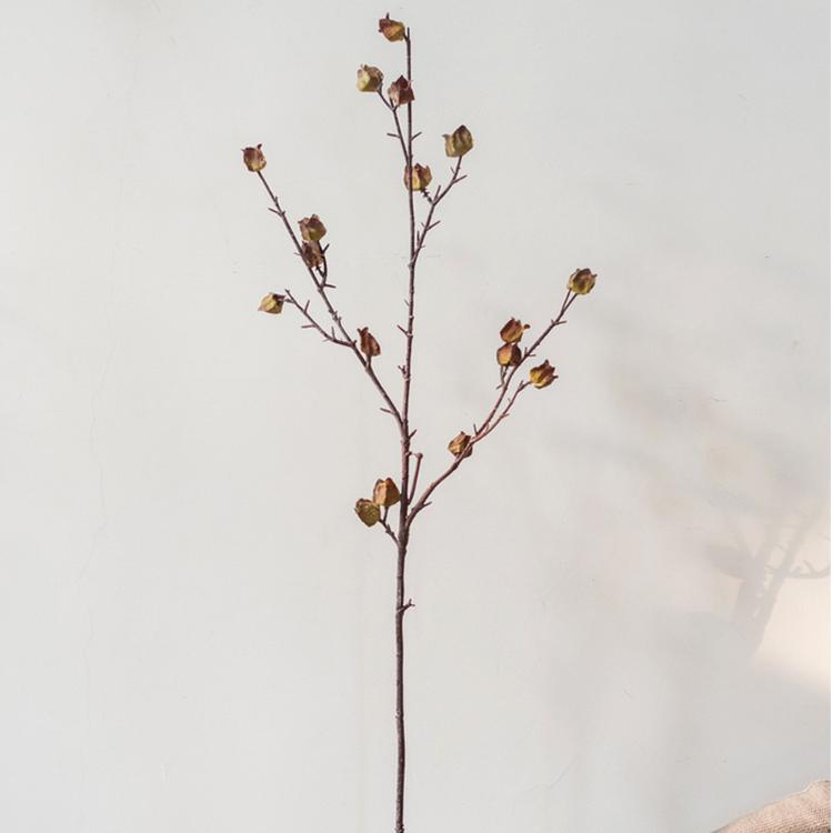 35.4-Inch Faux Silk Hibiscus Stem