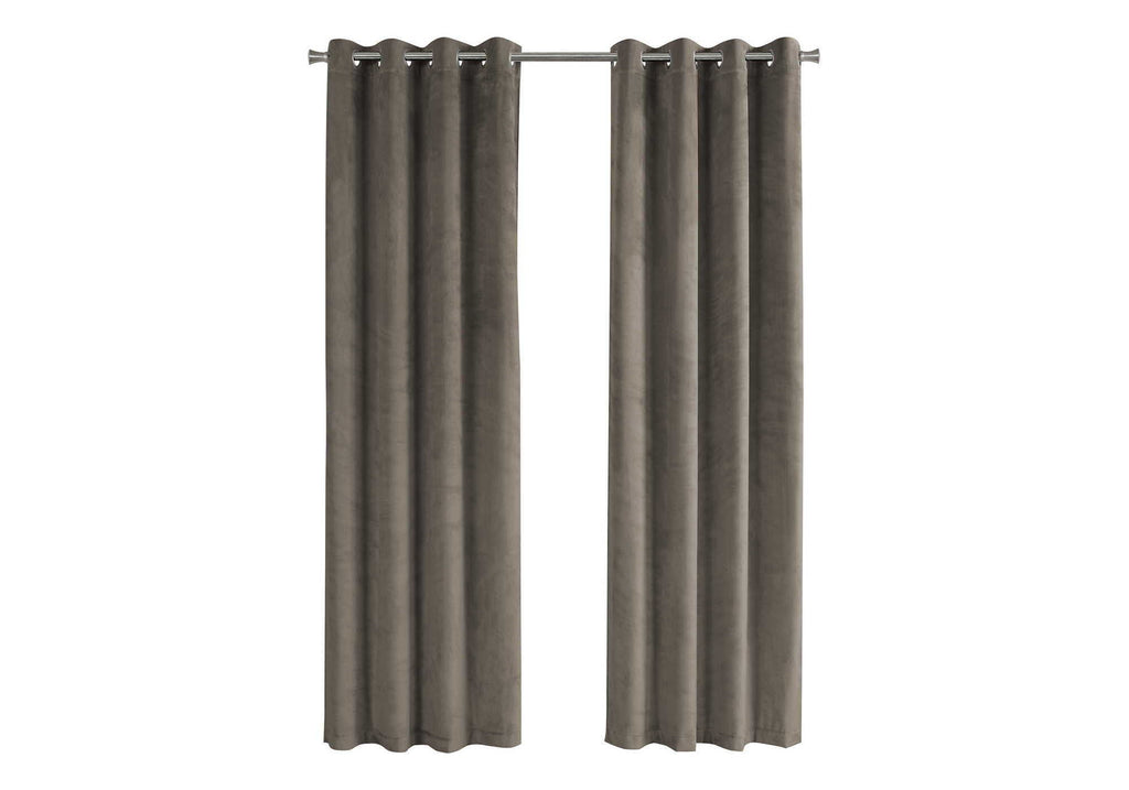 Contemporary Room-Darkening Grommet Curtain Panels — Set of 2