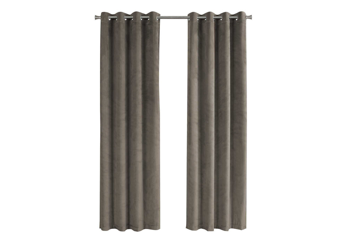 Contemporary Room-Darkening Grommet Curtain Panels — Set of 2