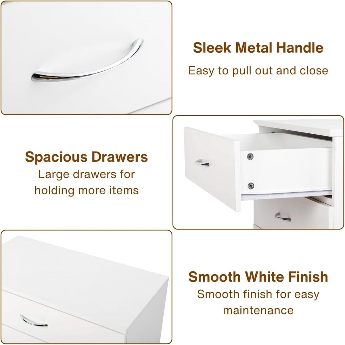 White Four-Drawer Dresser