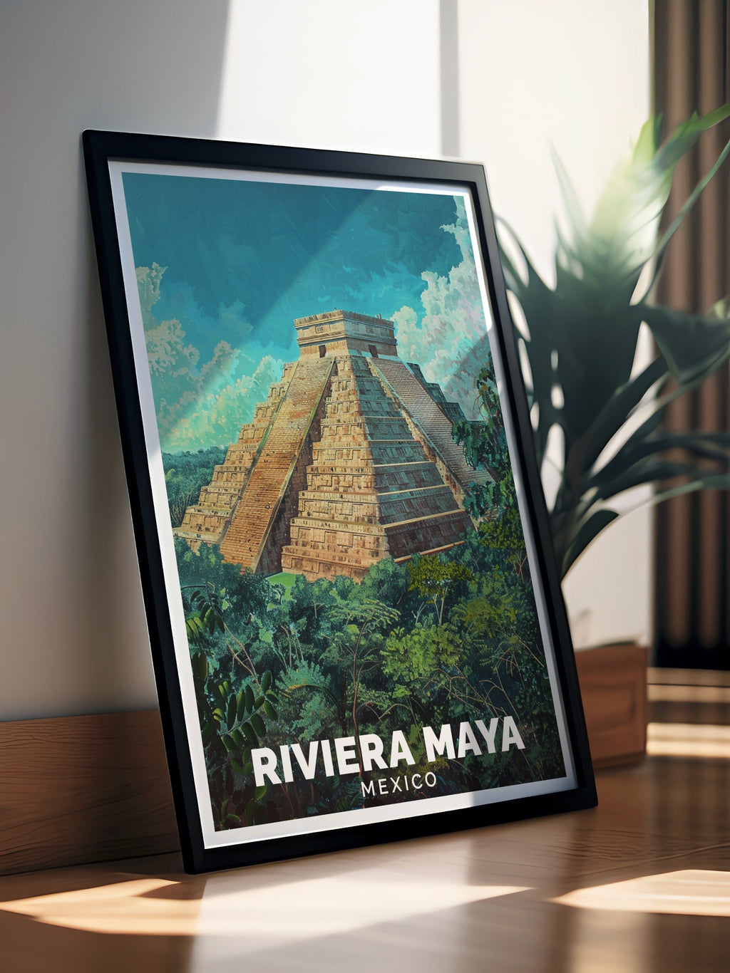 Riviera Maya Art Print - Chichén Itzá Travel Print - Mexico Canvas Art - Riviera