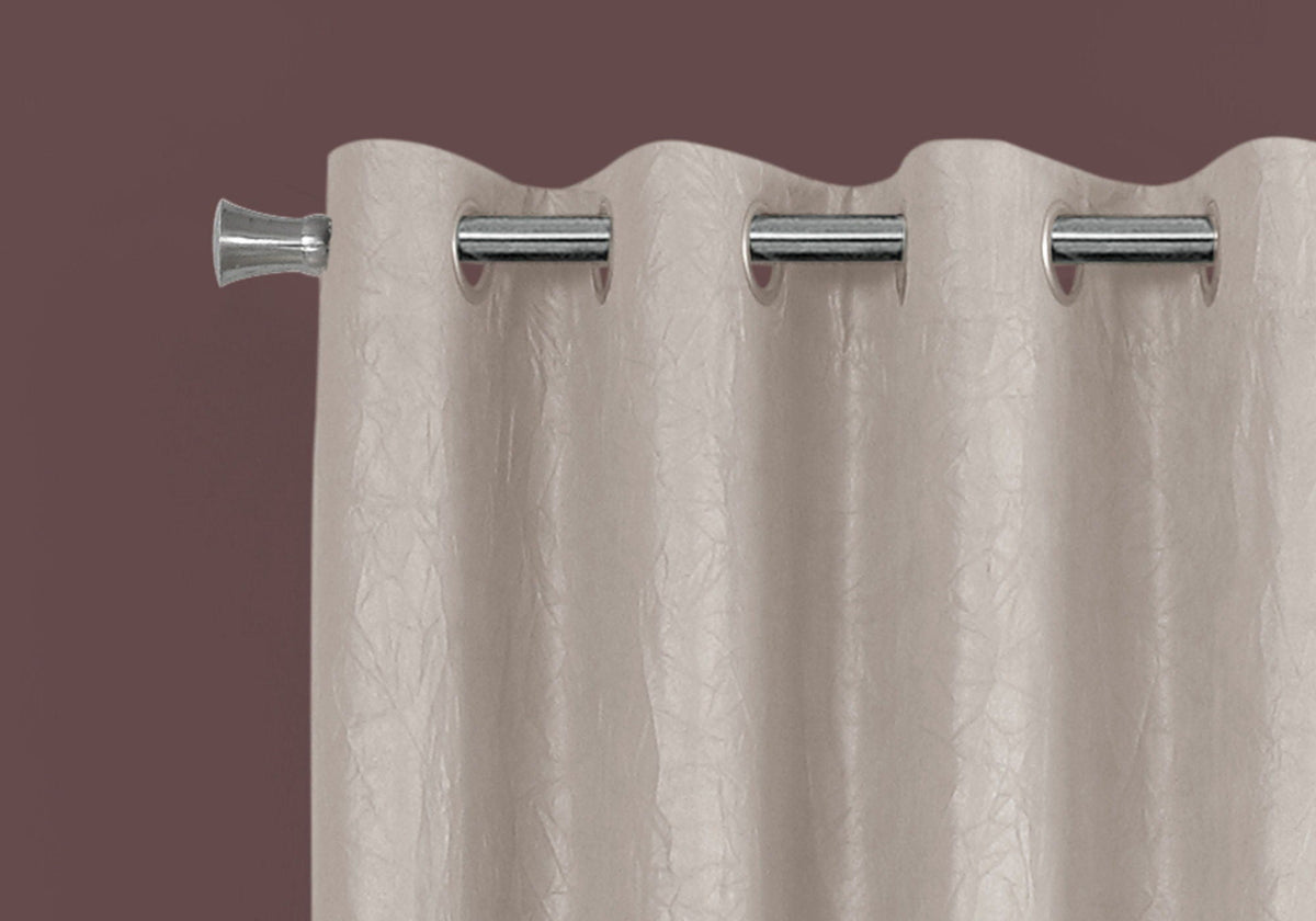 Contemporary Room-Darkening Grommet Curtain Panels — Set of 2