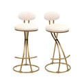 Bar Stools Upholstered Counter Height Barstools For Kitchen Island Modern Dining