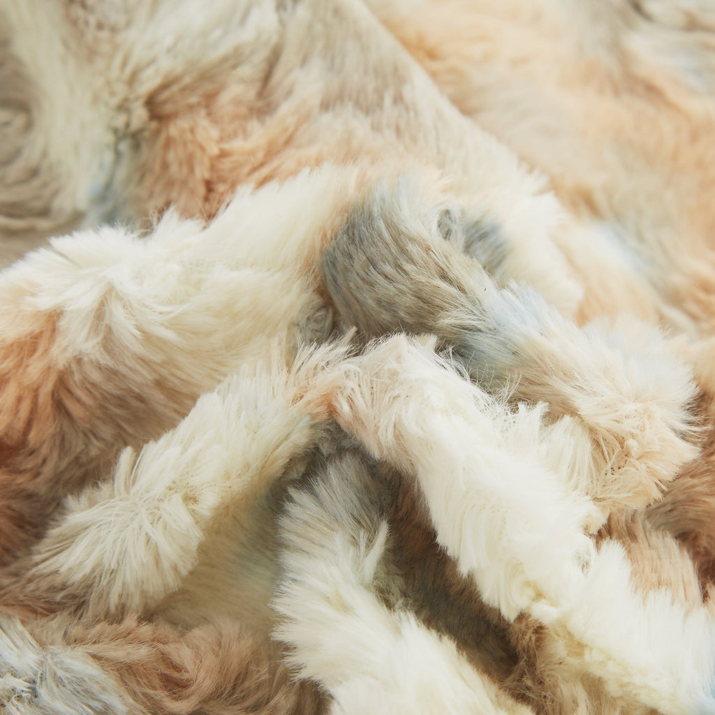 Russian Lynx Faux Fur Throw Blanket