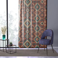 Tribal Print Sheer Curtain Panel
