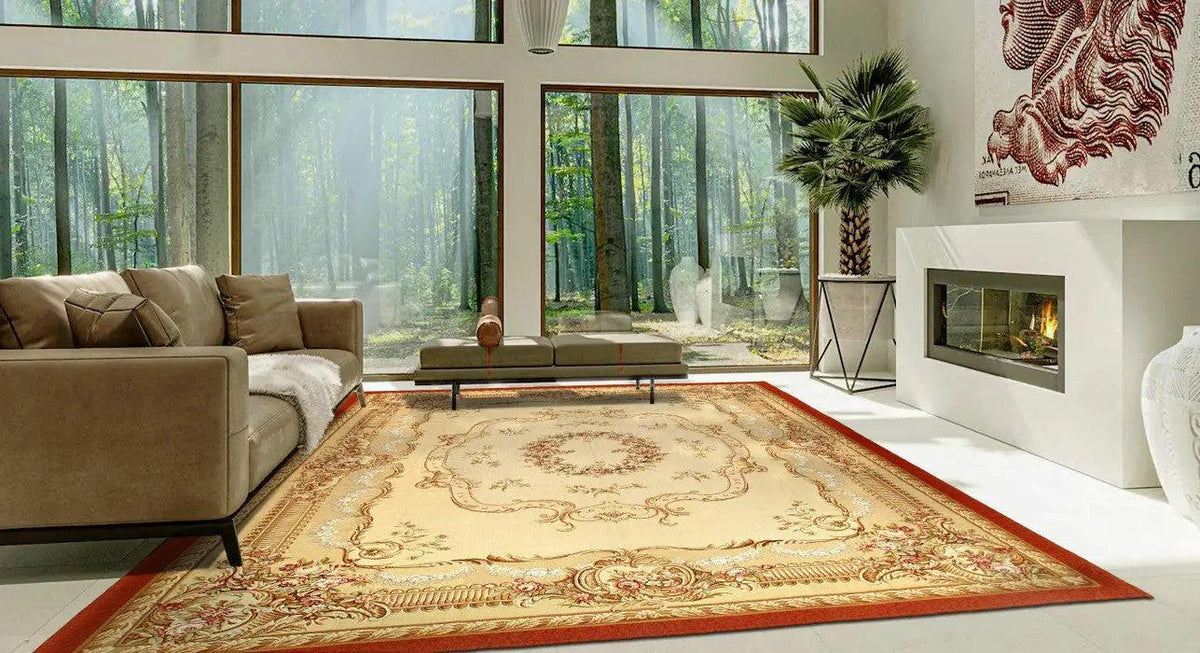 Canvello Hand-Knotted Abusson Rug