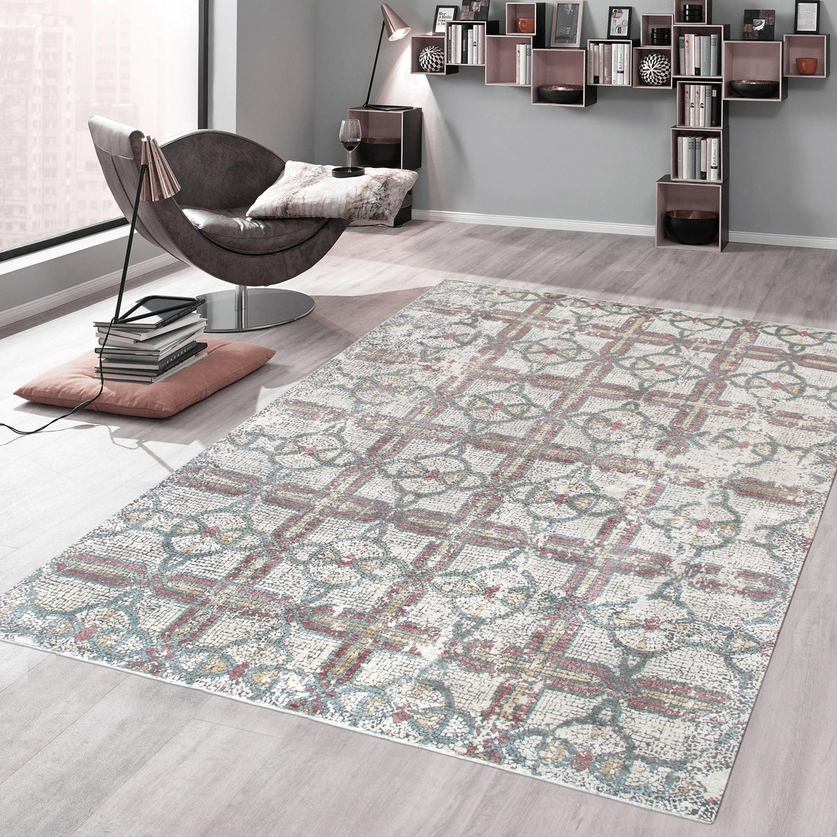 Canvello Modern Bedroom Area Rugs - 8' X 9'10"