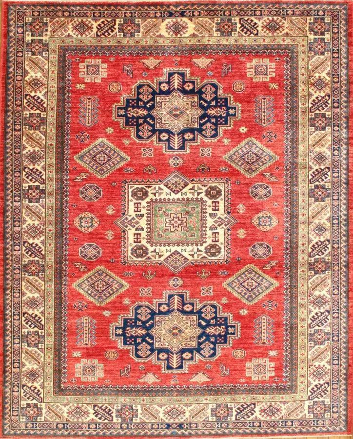 Canvello Rust Fine Kazak Rug - 6'7'' X 8'1''
