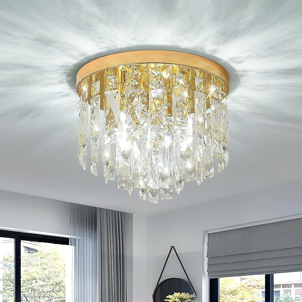 French Gold Crystal Chandelier